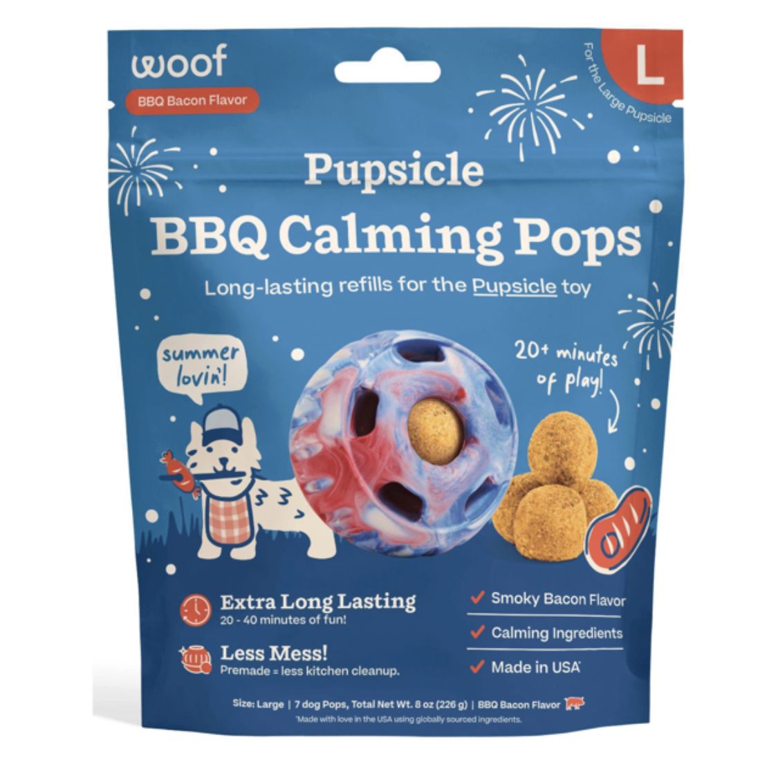 Woof BBQ Bacon Calming Pupsicle Refill Pops - Large