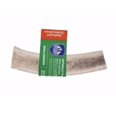 Himalayan Applewood Smoked Bacon Infused Red Tail Deer Split Antler Dog Chew- Sm/Md