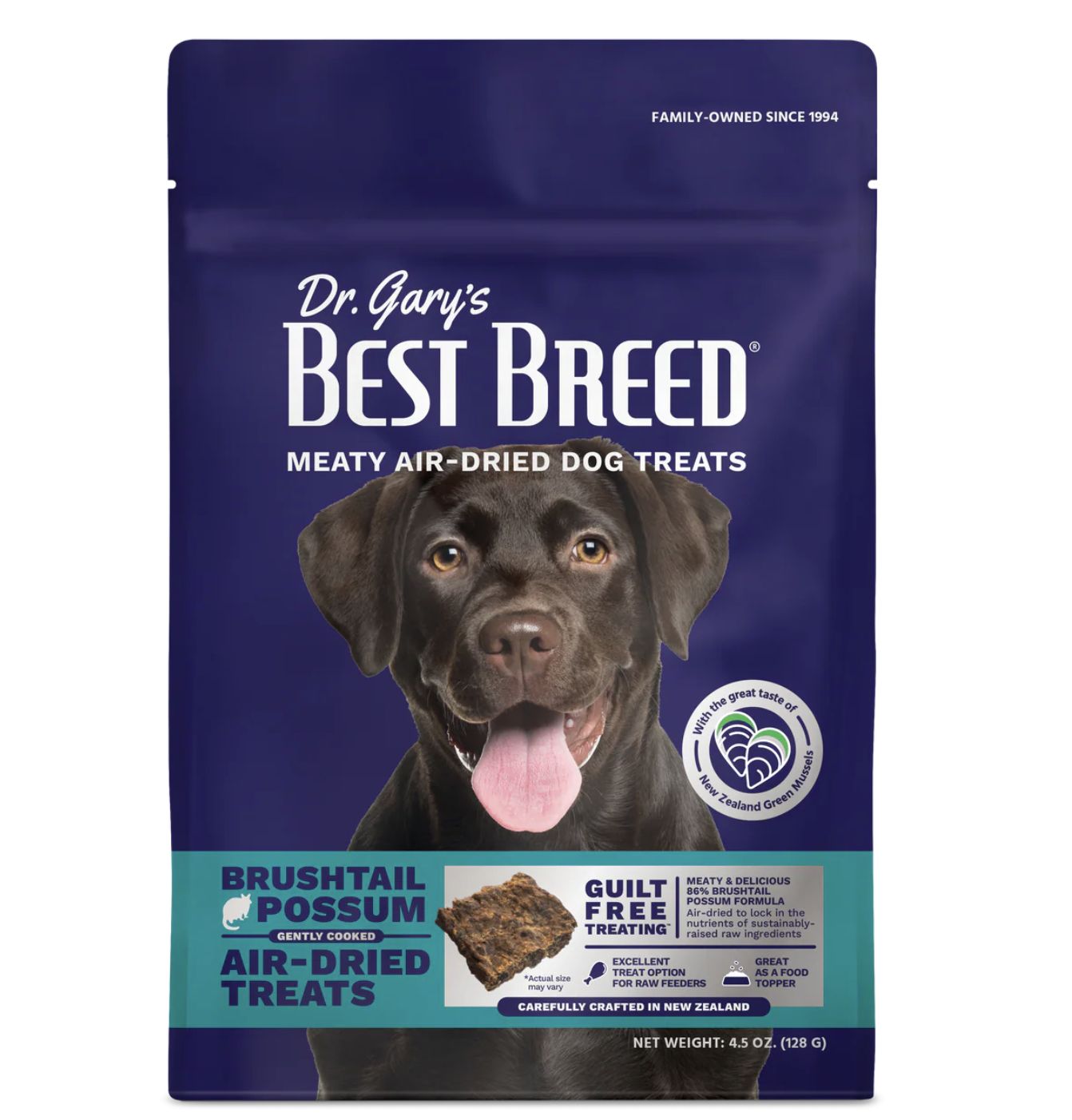 Best Breed Brushtail Possum Air Dried Treat or Topper- 4.5oz