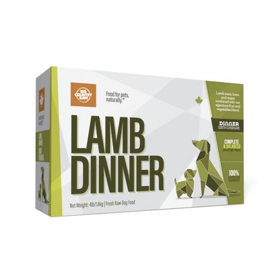 Big Country Raw Frozen Lamb Dinner Dog 4lbs