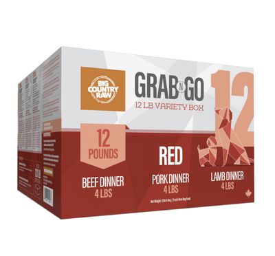 Big Country Raw Frozen Red Grab N Go Dog 12lbs