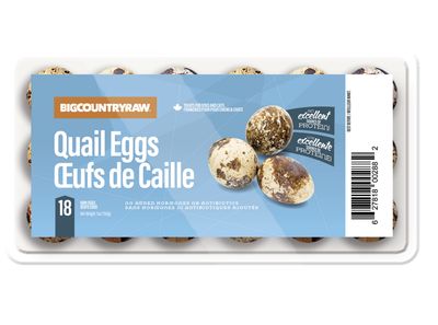 Big Country Raw Frozen Quail Egg Treats Dog and Cats