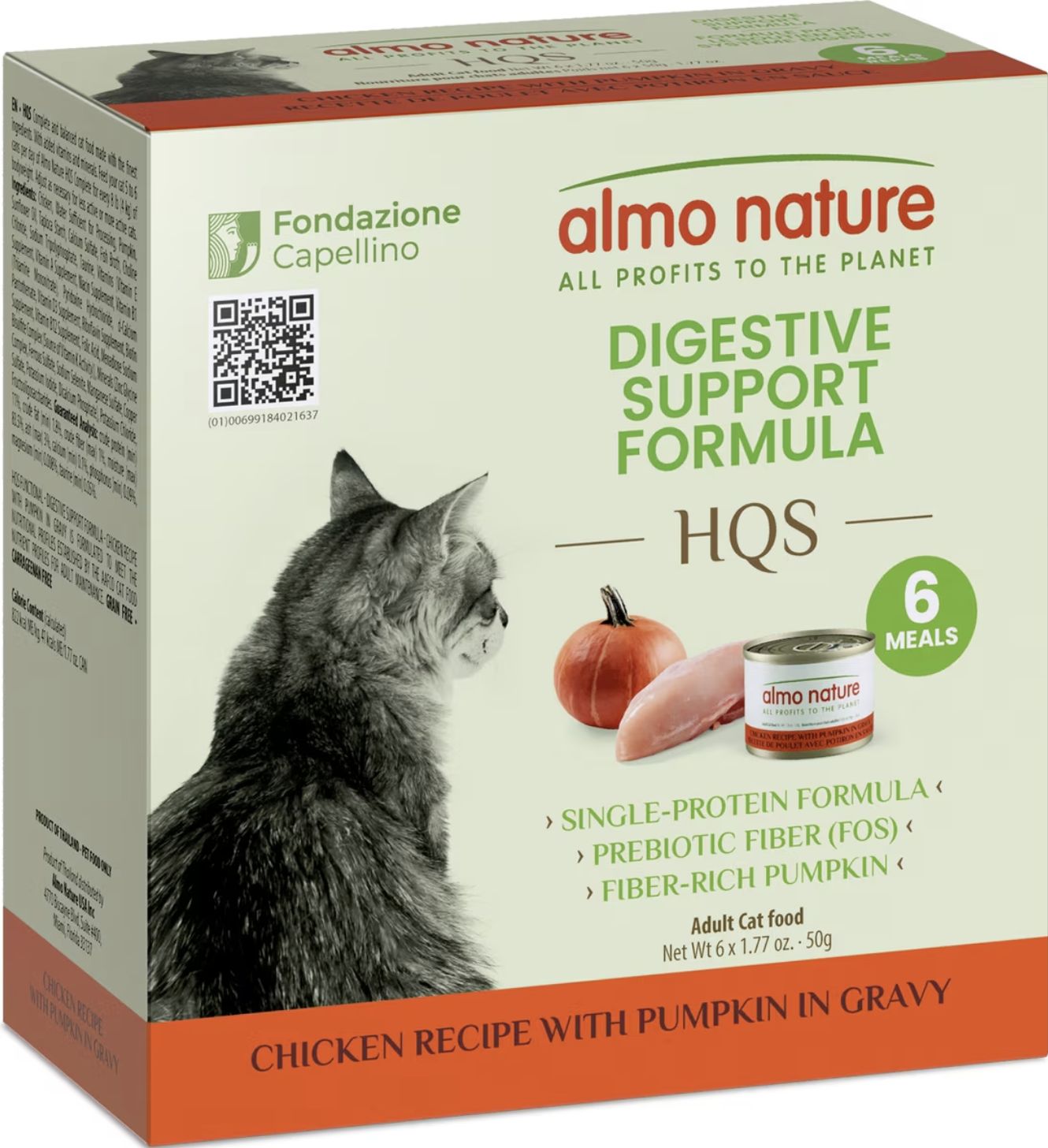 Almo Digestive Support Chicken w Pumpkin Cat Can 6C