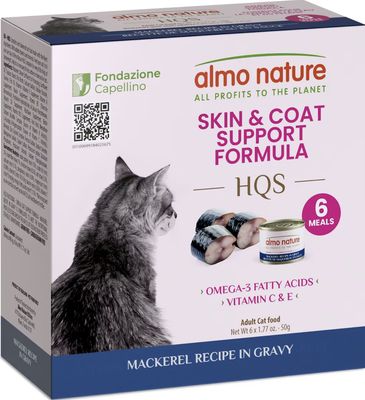 Almo Skin &amp; Coat Mackerel Cat Cans 6C