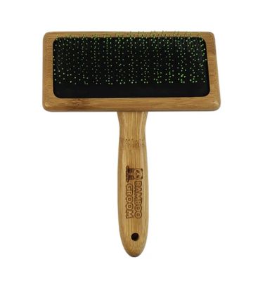 Bamboo GroomLarge Soft Slicker Brush For Dogs