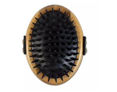 Bamboo Groom Curry Brush For Dogs
