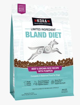 Koha Beef &amp; Brown Rice Bland Diet Dog Food 3.5lbs