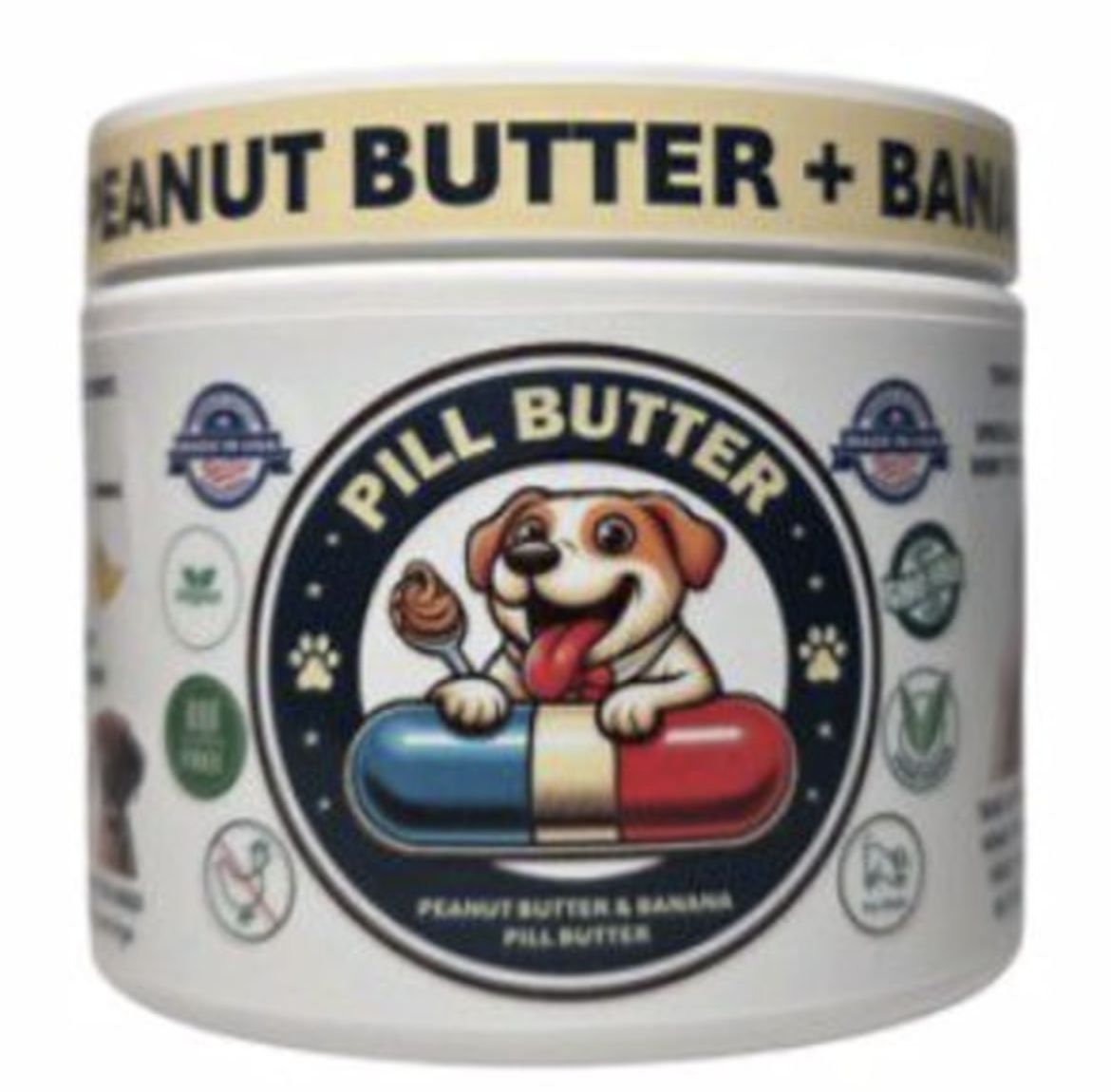 Pill Butter PB &amp;Banana Pill Wrap for Dogs 4.2oz