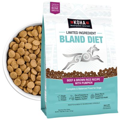 Koha Beef &amp; Brown Rice Bland Diet Dog Food 20lbs
