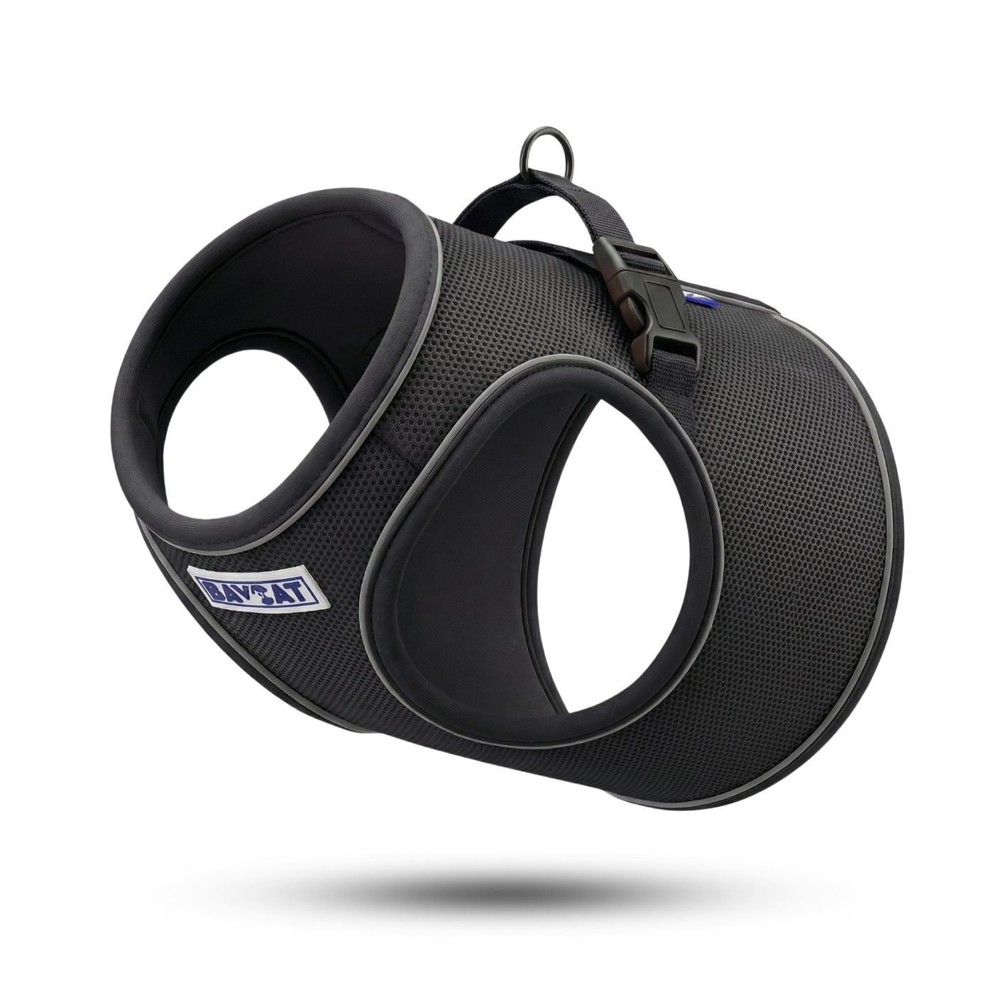 Baycat Covert Black Harness with Leash for Cats M