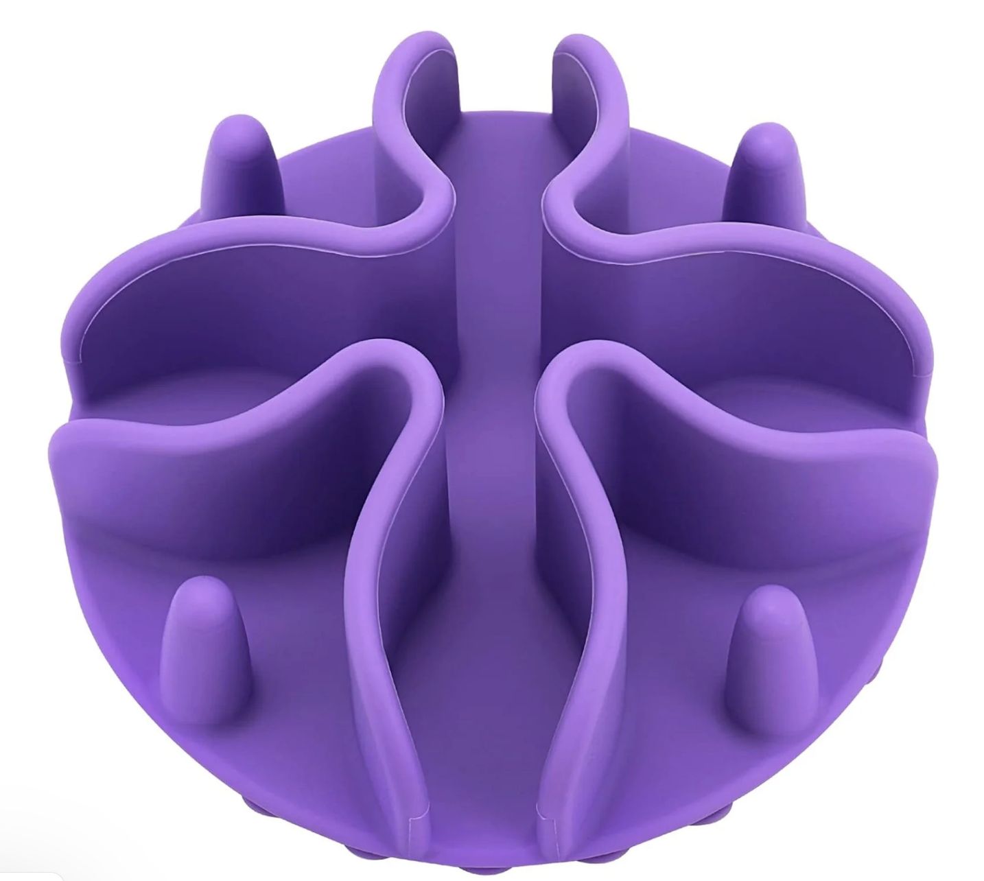 Palz&amp;Co Purple Slow Feeder Bowl Insert- Medium 5"
