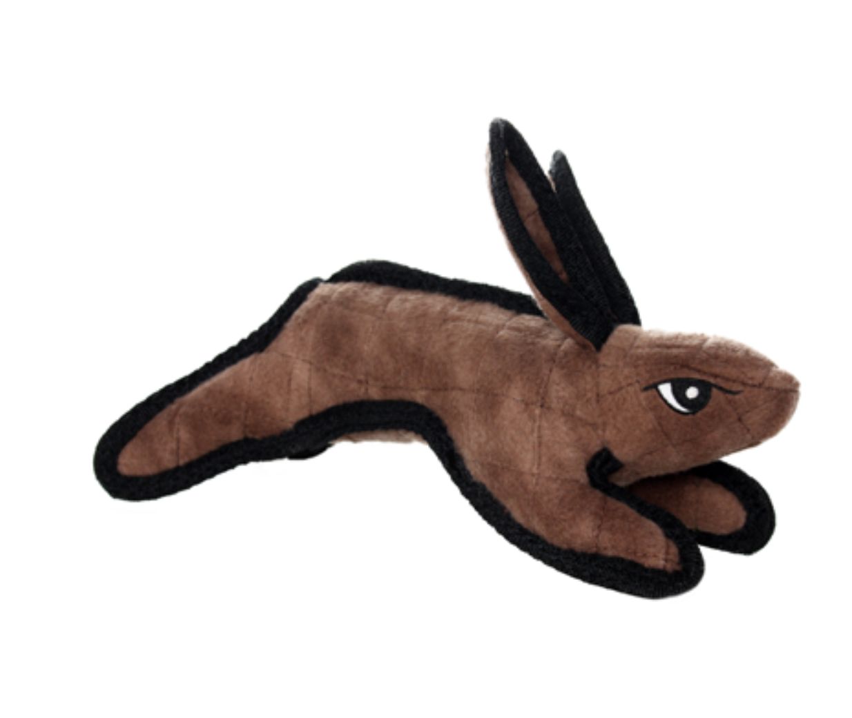 Tuffy Jr Barnyard Rabbit Brown Durable Dog Toy