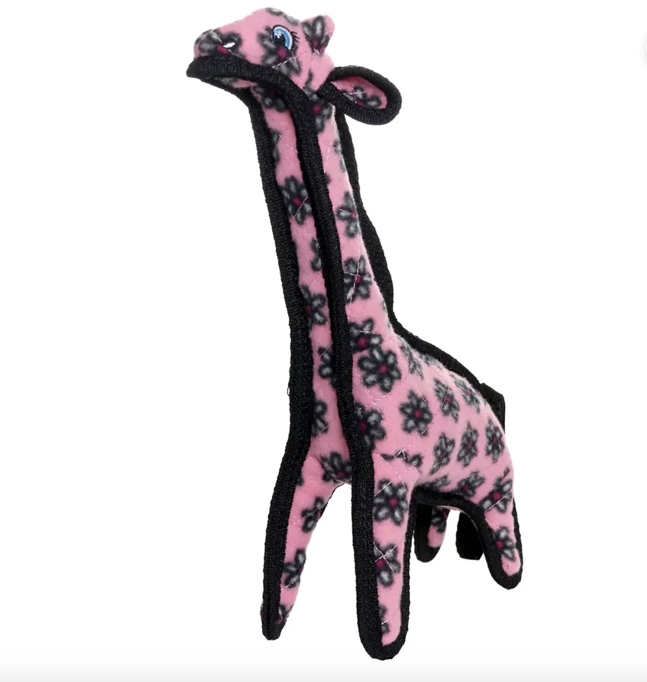 Tuffy Jr Zoo Pink Giraffe Durable Dog Toy