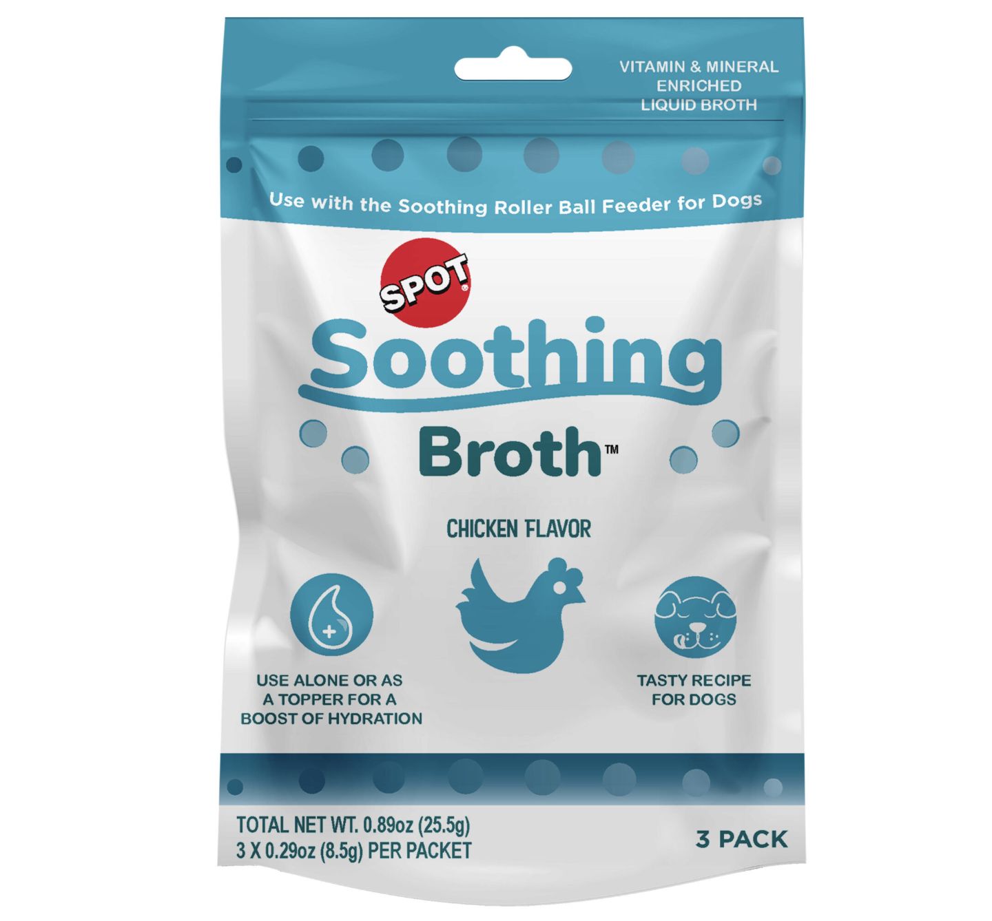 Ethical Pet Spot Chicken Broth Refill For Roller Ball -Dog 3pk
