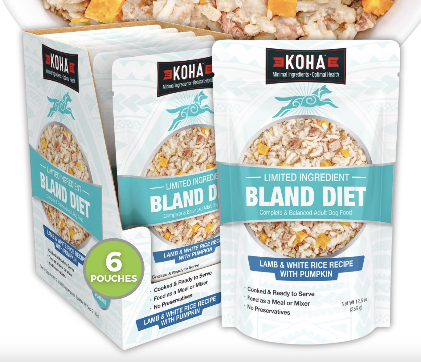 Koha Bland Diet Lamb and Rice w Pumpkin 12oz