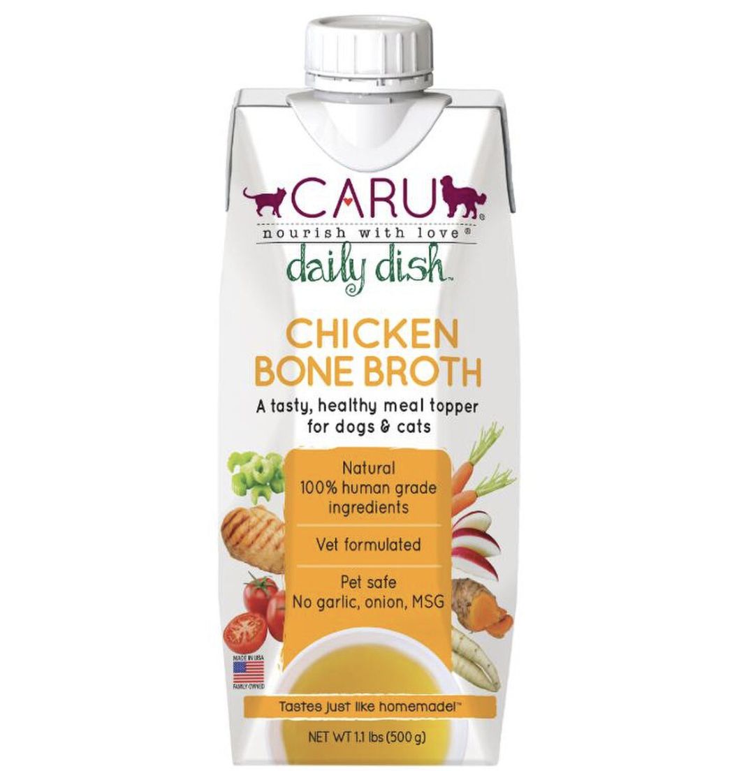 Caru Daily Dish Chicken Bone Broth for Cats and Dogs -1.1lb