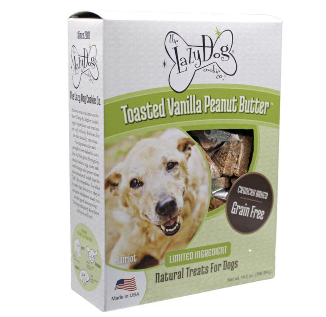 The Lazy Dog Toasted Vanilla Peanut Butter Dog Treats 14oz
