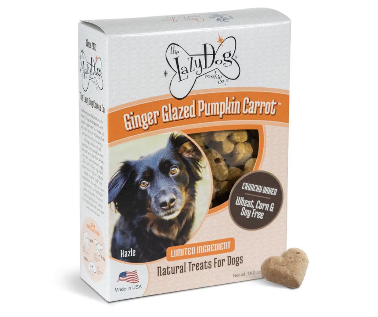 The Lazy Dog Ginger Glazed Pumpkin Carrot Dog Treats 14oz