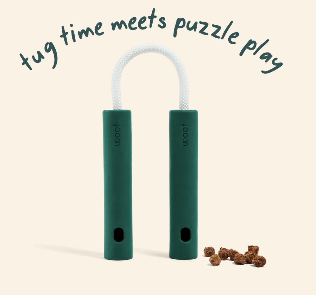 Woof Forest Green Nomchucks 2-in-1 Toy