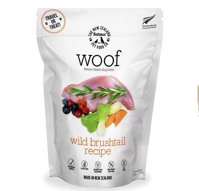 New Zealand Pet Woof Freeze Dried Wild Brushtail 1.76oz