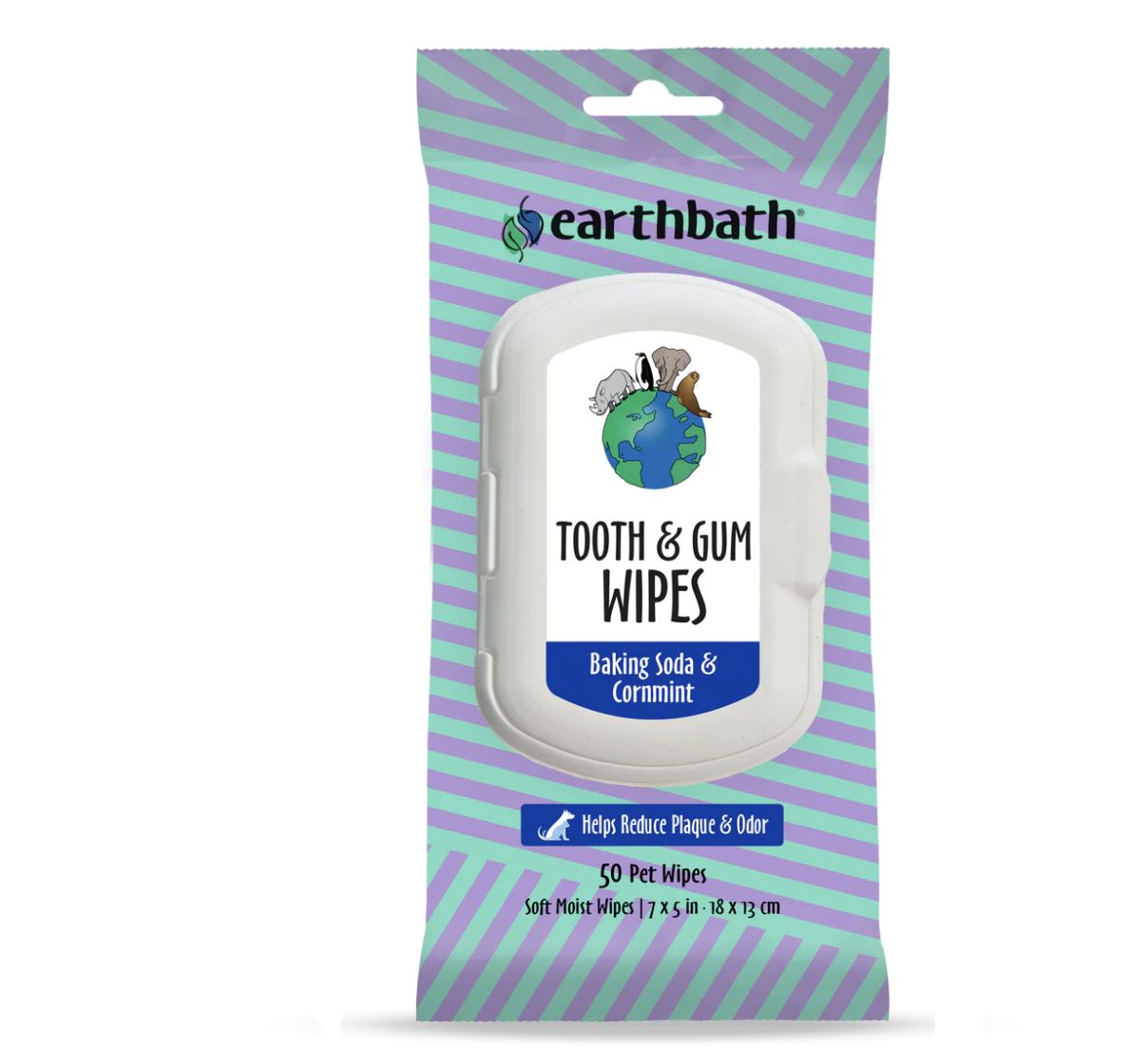 Earthbath Tooth and Gum Wipes 50ct.