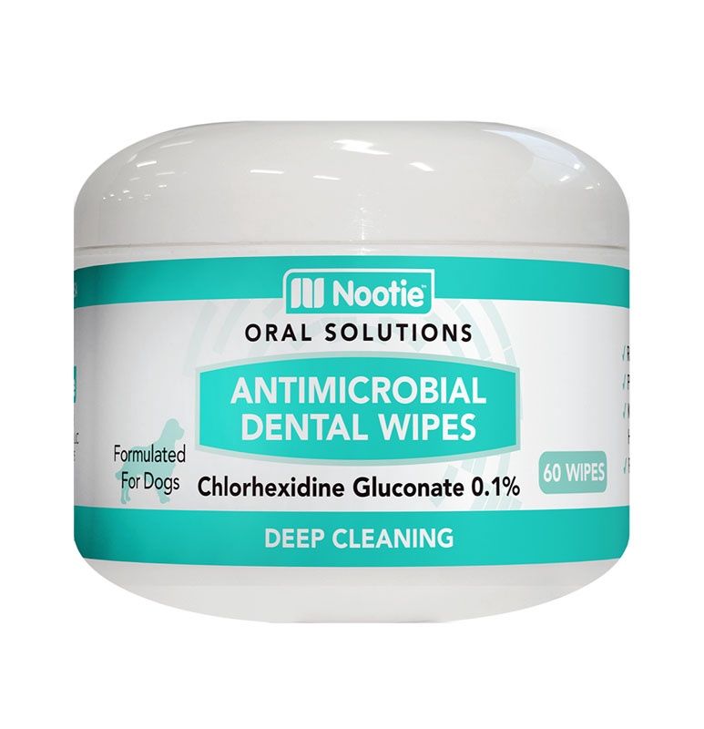Nootie Medicated Dental Wipes for Dogs