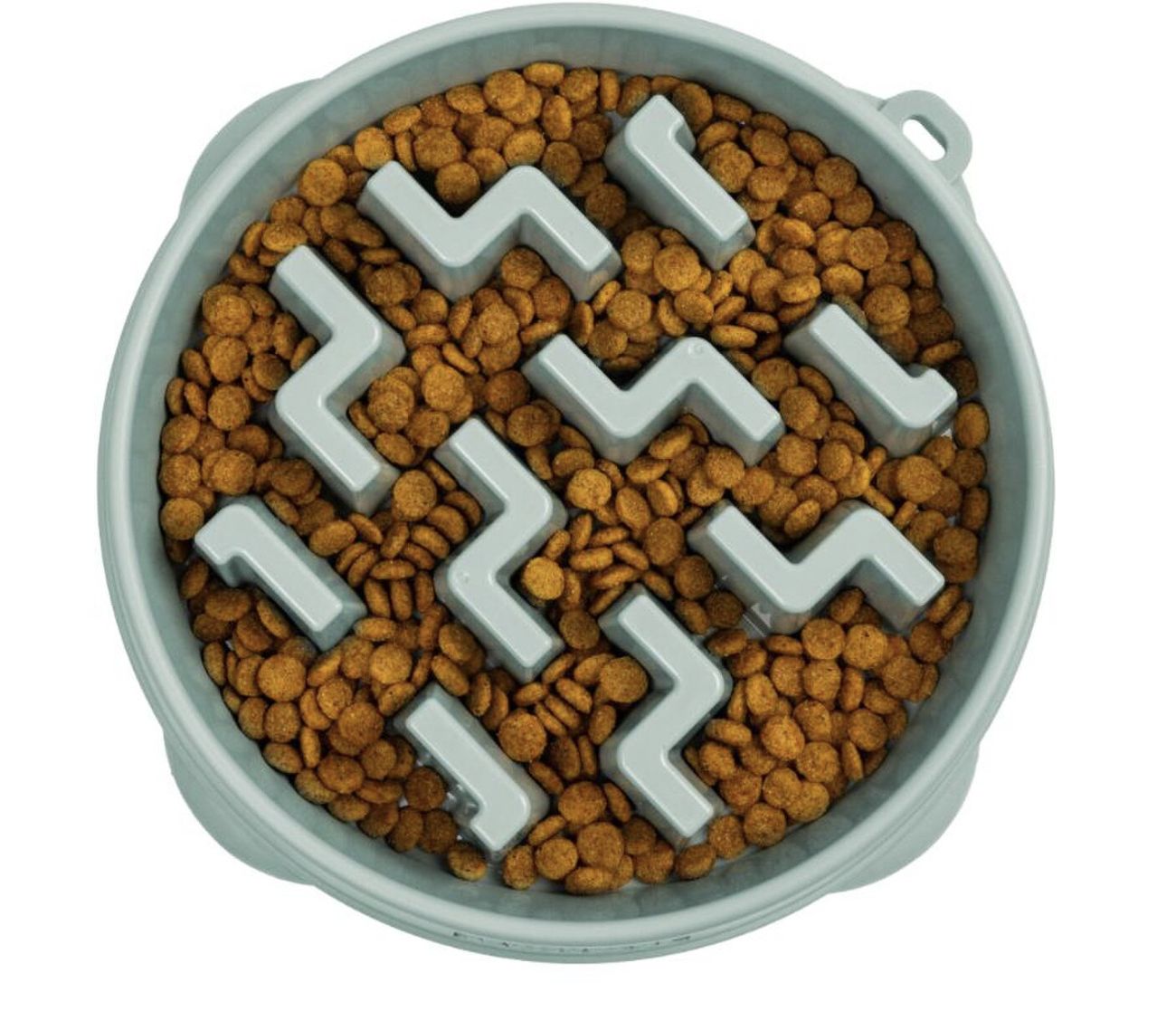 Outward Hound Fun Notch Slow Feeder Bowl Sage- Med.