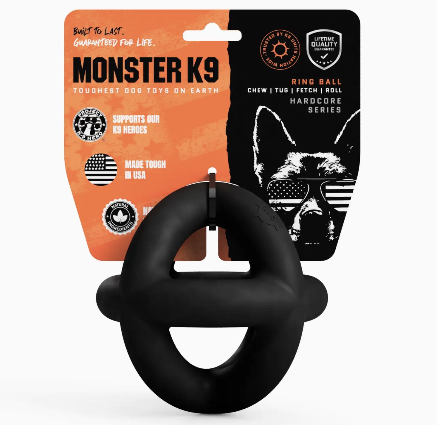 Monster k9 Power Ring Ball Dog Toy