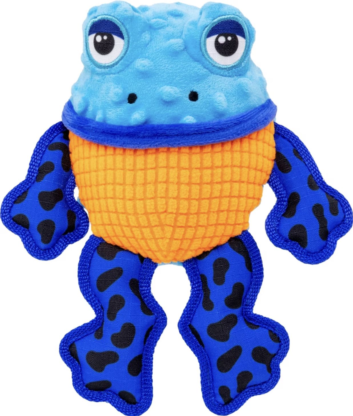 KONG Frog Tropics Rattlez Squeaker Dog Toy - M/LG