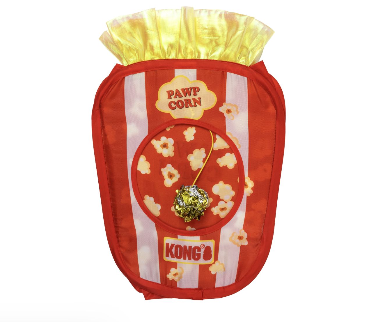 KONG Pawpcorn Bucket w/ Crinkle Ball Cat Toy