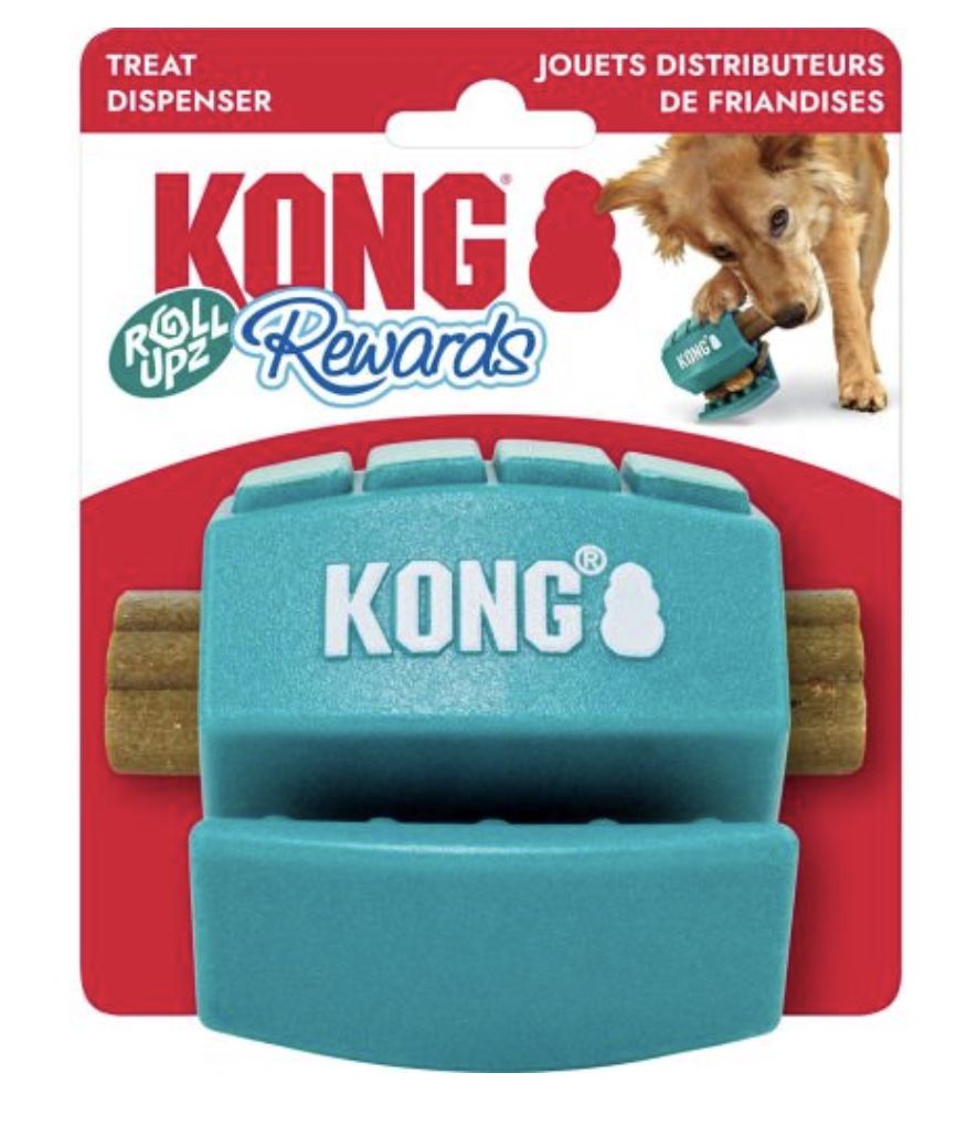 Kong  Treat Ball Dispenser Rewards Roll Upz Dog Toy