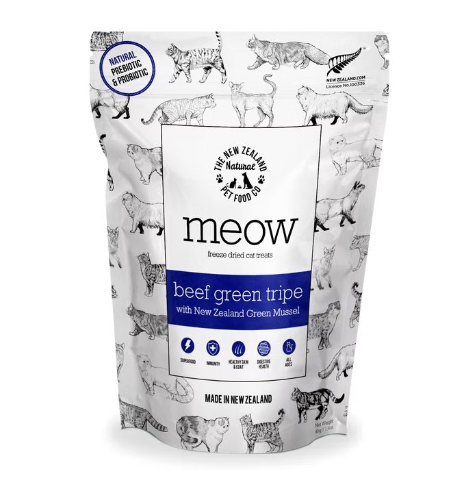 New Zealand Meow Beef Green Tripe Cat Treat 1.4oz