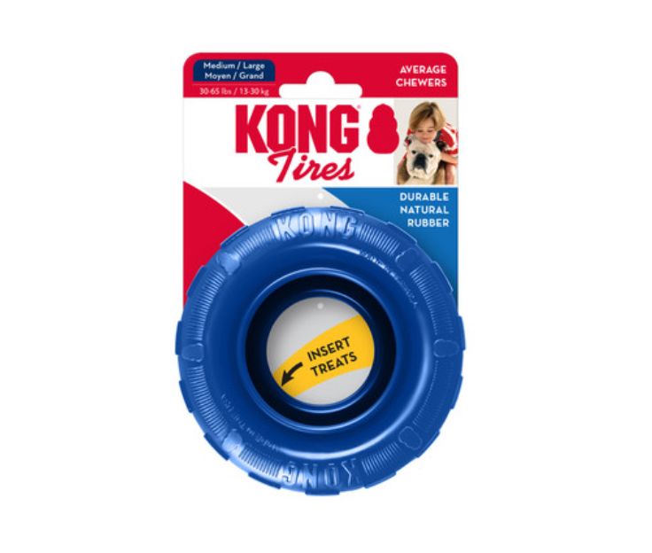 KONG Old Glory Tires Dog Toy - MD/LG