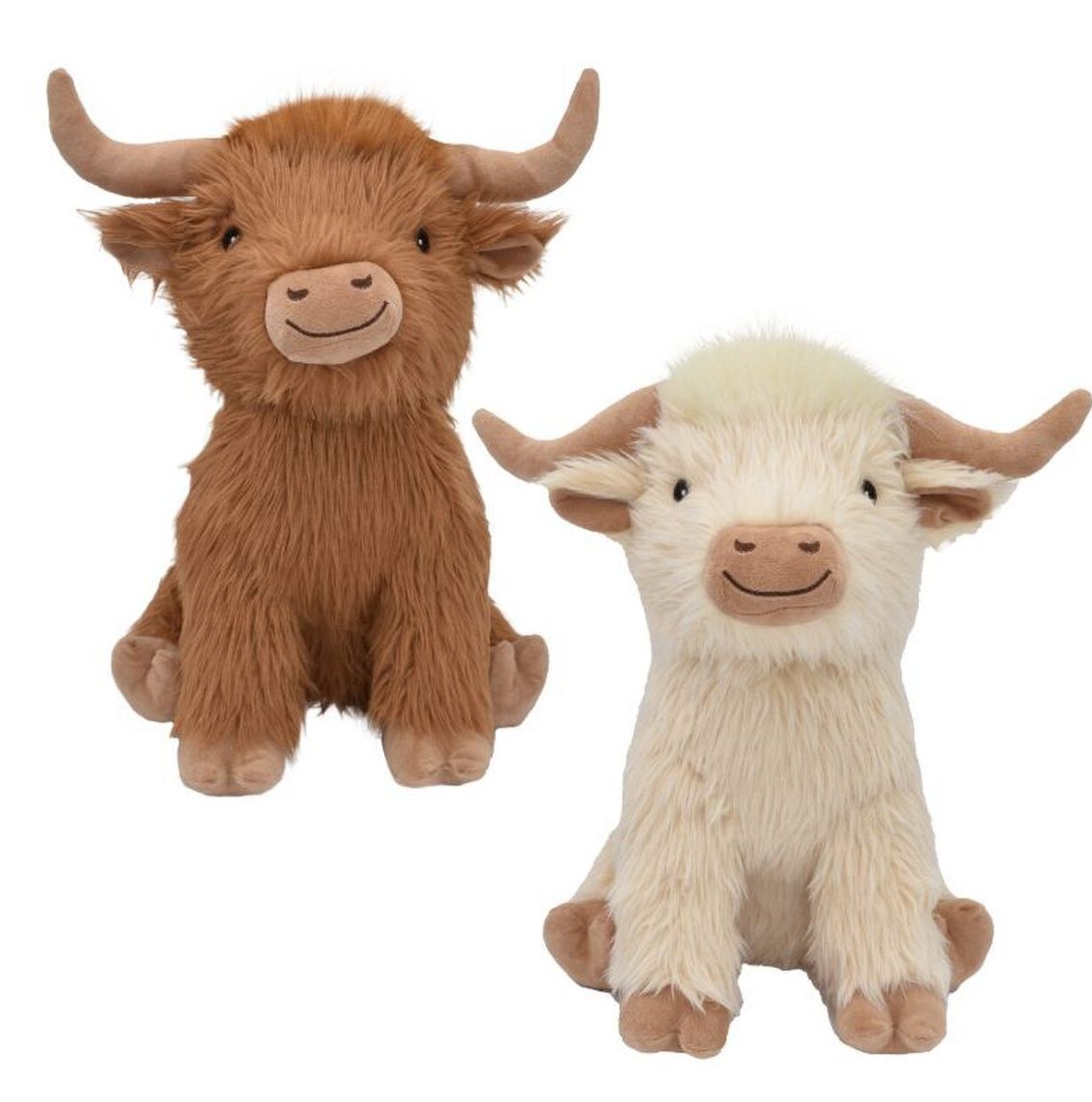 Multipet Highland Shaggy Cow Dog Toy 14"