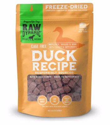 Raw Dynamic Freeze-Dried Duck Recipe Dog Food 14oz