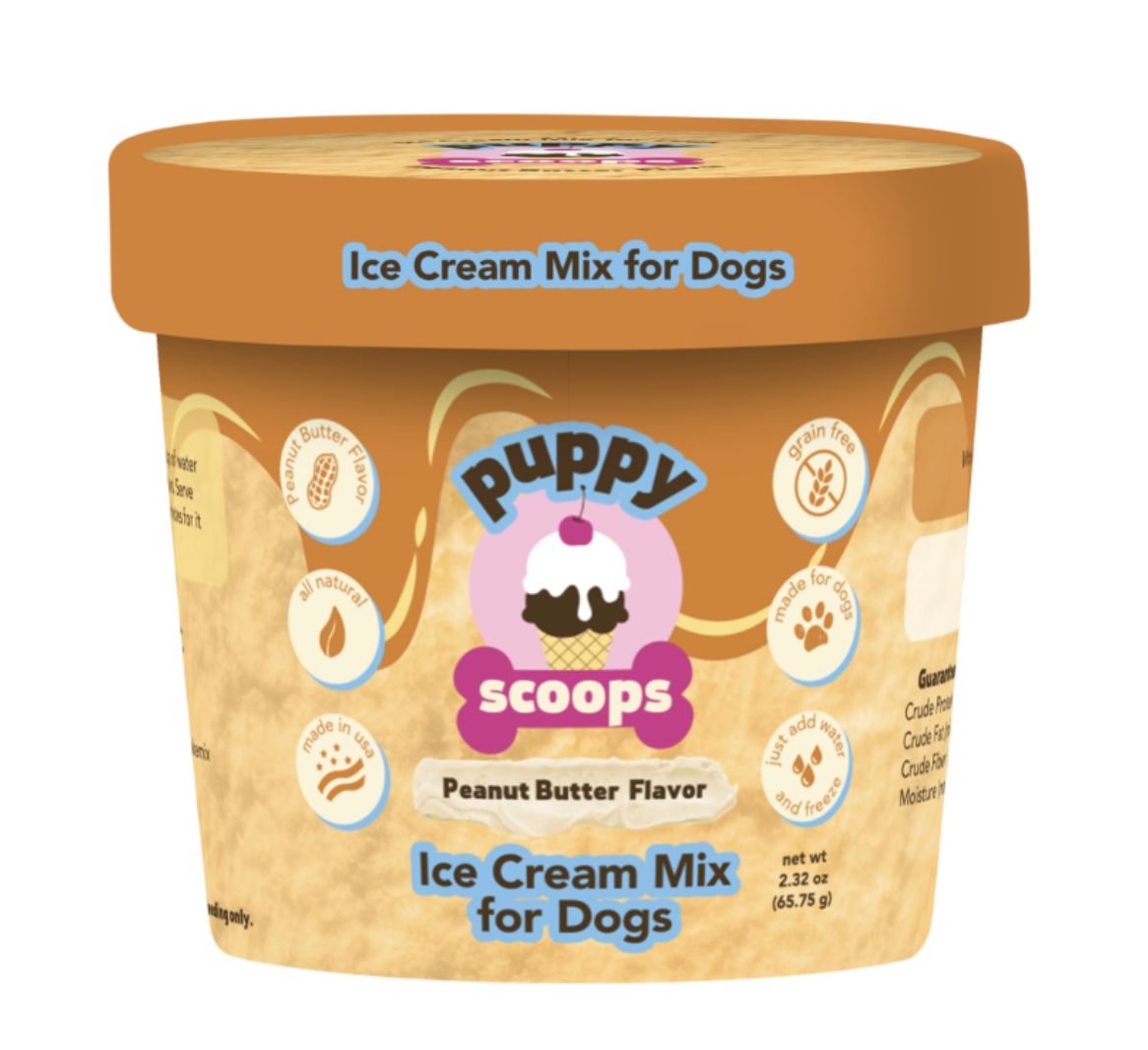Puppy Cake Puppy Scoops Peanut Butter Ice Cream Mix for Dogs 2.3oz