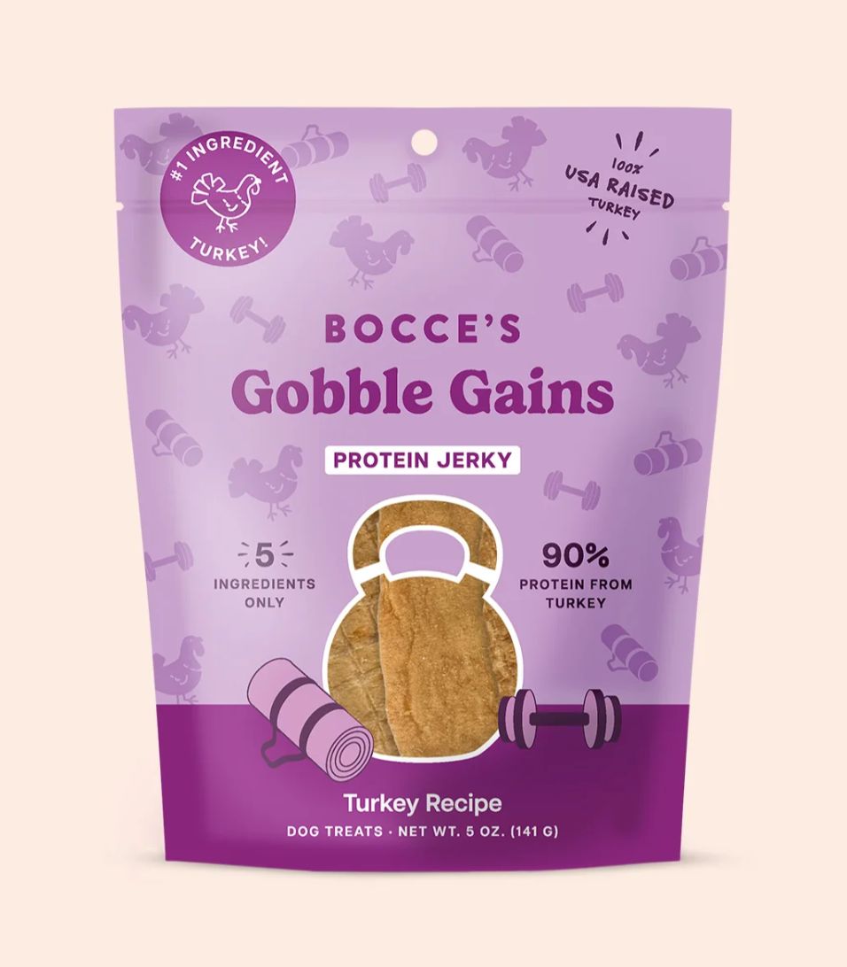 Bocce's Bakery Gobble Gains Jerky Dog Treats