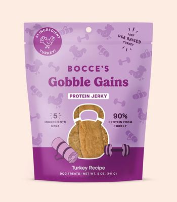 Bocce's Bakery Gobble Gains Jerky Dog Treats
