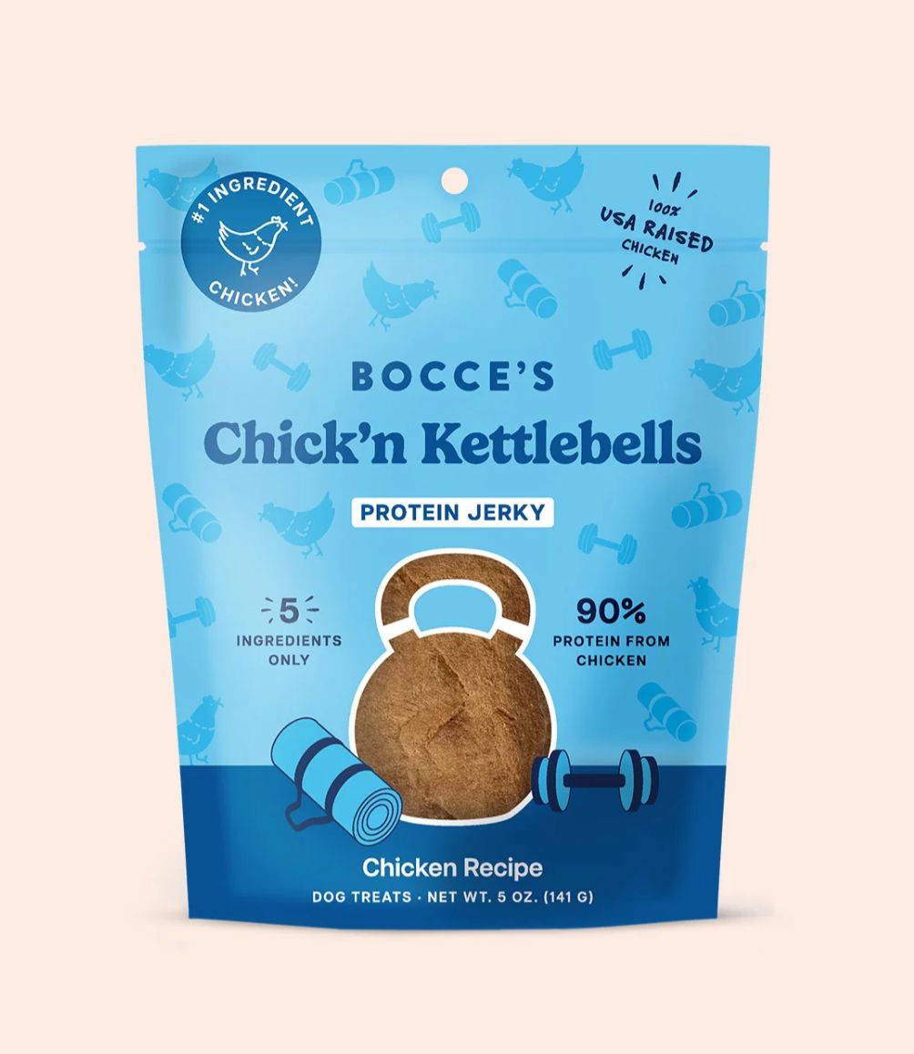 Bocce's Bakery Chick'n Kettlebells Jerky Dog Treats