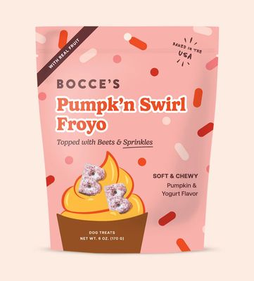 Bocce's Bakery Pumpk'n Swirl Froyo Soft &amp; Chewy Dog Treats