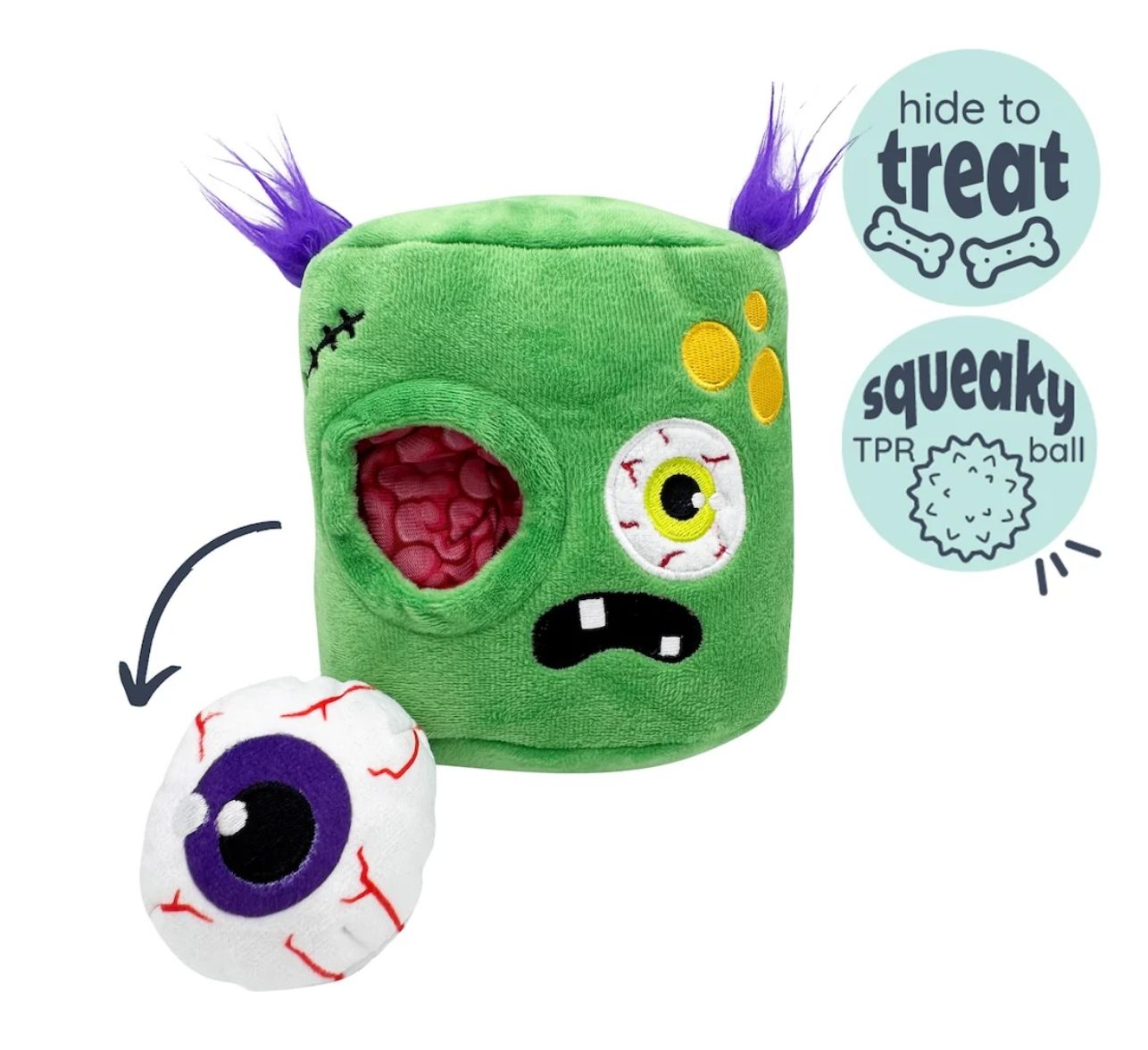 Huxley &amp; Kent Pop'NFetch Zombie Eye Dog Toy