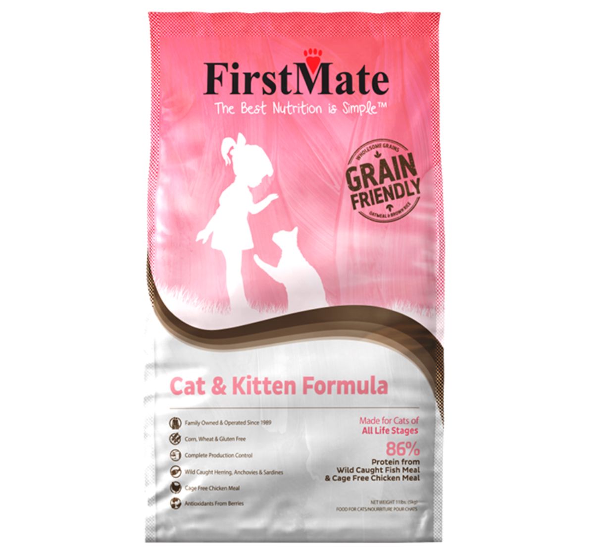 FirstMate Cat &amp; Kitten Formula Cat Food 11lb