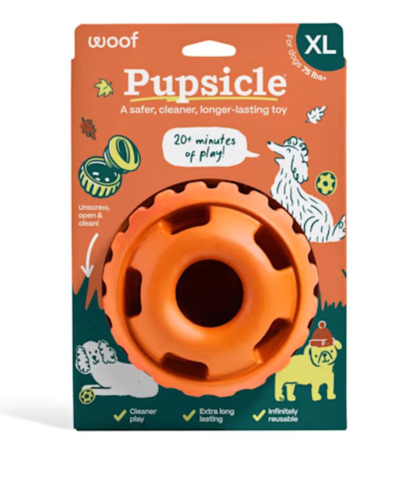 Woof Pupsicle Pumpkin Spice Dog Toy - XL
