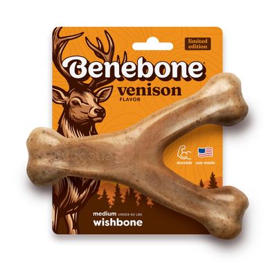 Benebone Wishbone Venison Chew Toy - M