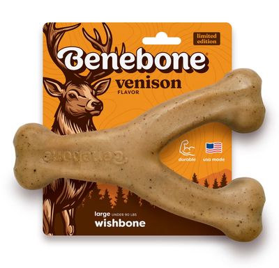 Benebone Wishbone Venison Chew Toy - L