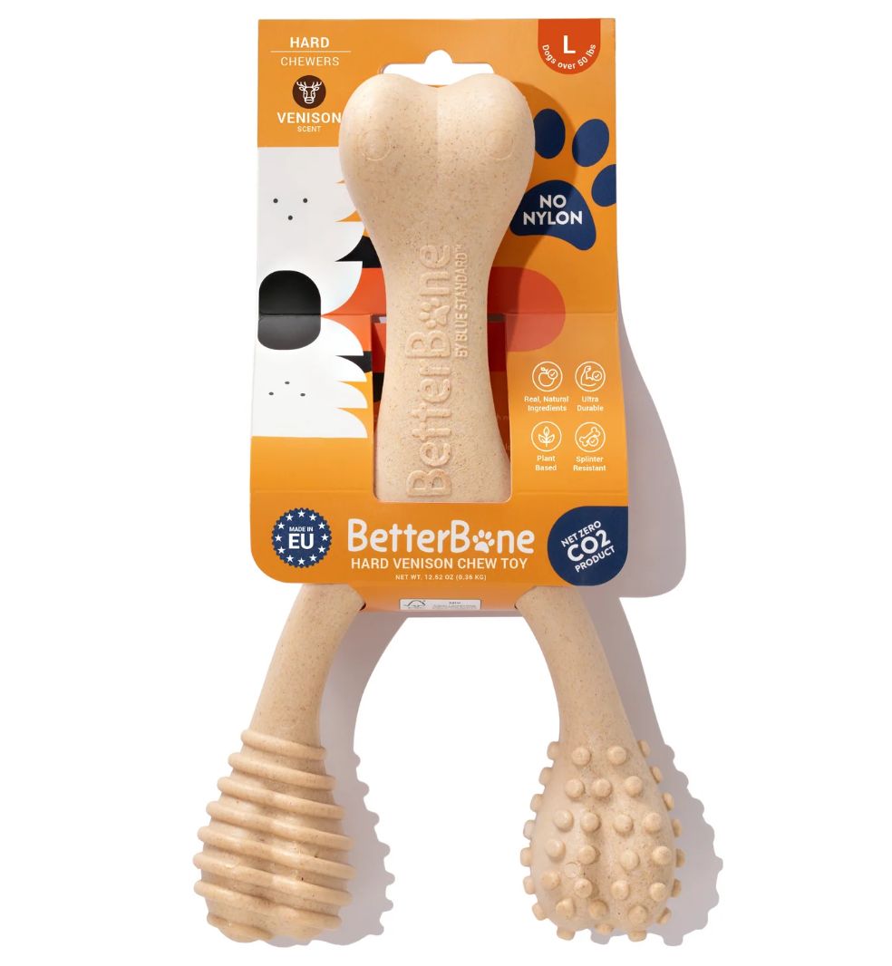 BetterBone Large Venison Flavored Chew Toy - Hard Density