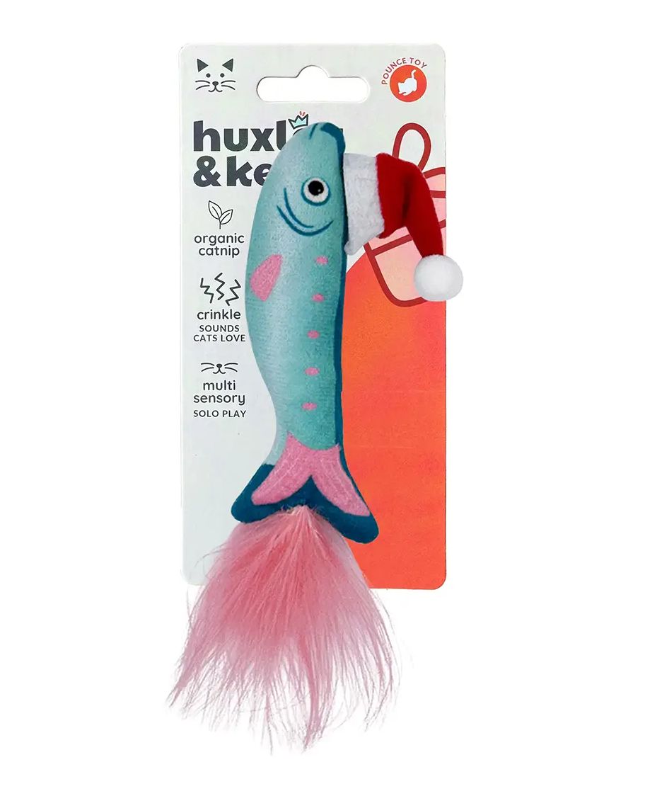 Huxley &amp; Kent Merry Fishmas Sardine Mint Cat Toy