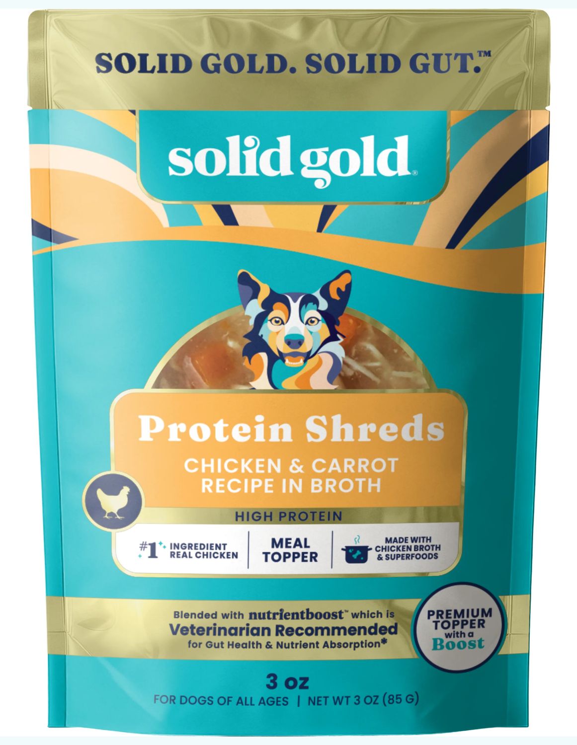 Solid Gold Protein Shred Meal Topper for Dogs 3oz