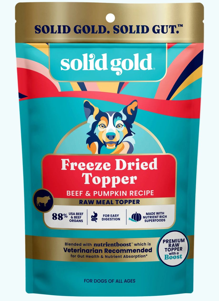 Solid Gold Beef &amp; Pumpkin Freeze Dried Dog Topper - 1.5oz