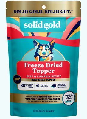 Solid Gold Beef &amp; Pumpkin Freeze Dried Dog Topper - 1.5oz
